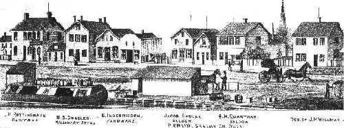 line drawing of berlin ft. loramie